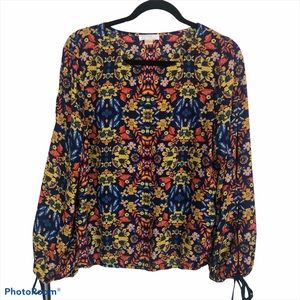 FINN & Grace Long Sleeve Floral Flowing Blouse